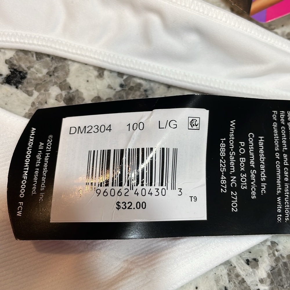 Maidenform L wireless feel good seamless white crop bra top bralette - Picture 5 of 12